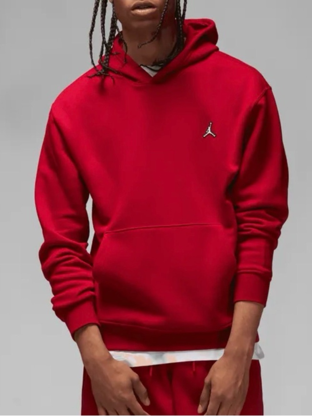 Men's Cherry Red Jordan Essentials Hoodie Size XL - NIKE